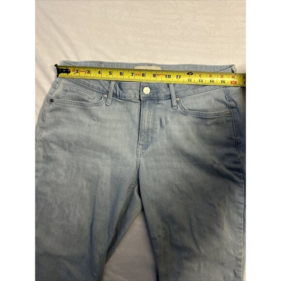 Calvin Klein Ankle Skinny Jeans Women's Size 31 Mid Rise Blue Light Wash Stretch - Picture 4 of 8